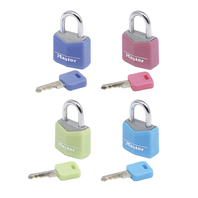 Cadenas Master Lock 4 assorti alu 20mm 4 pièces