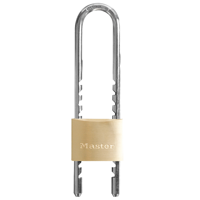 Hangslot MasterLock verstelbaar messing 50mm