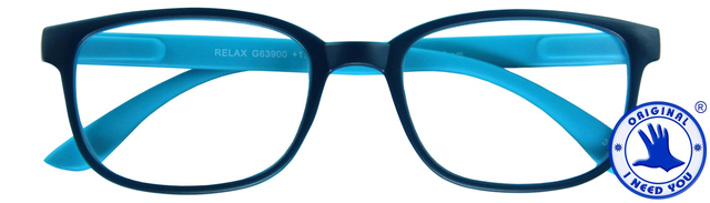 Lunettes de lecture I Need You +3.00 dpt Relax bleu-bleu clair