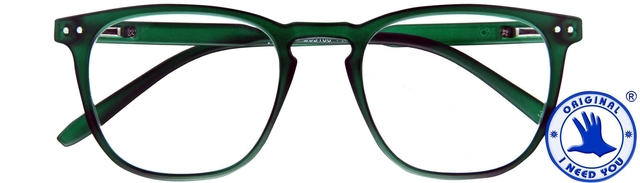 Lunettes de lecture I Need You +3.00 dpt Tailor vert foncé