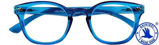 Leesbril I Need You +1.00 dpt Lollipop blauw