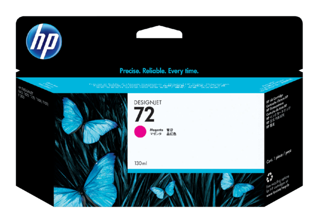 Inktcartridge HP C9372A 72 rood