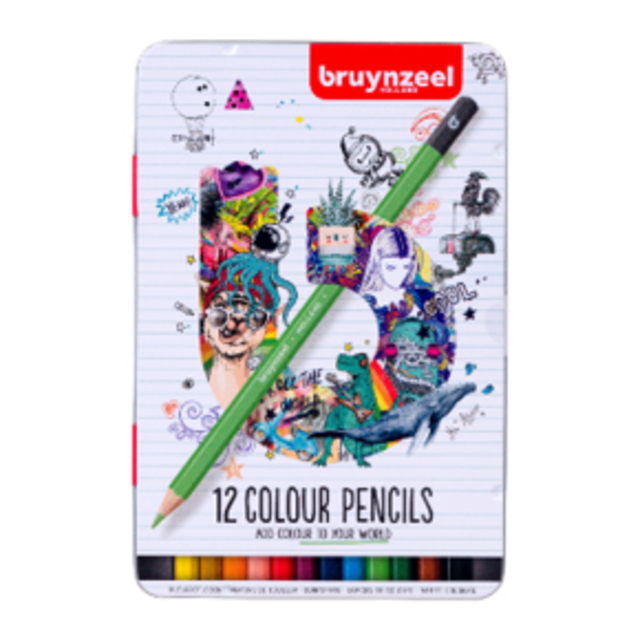 Crayon de couleur  Bruynzeel boîte 12 pièces