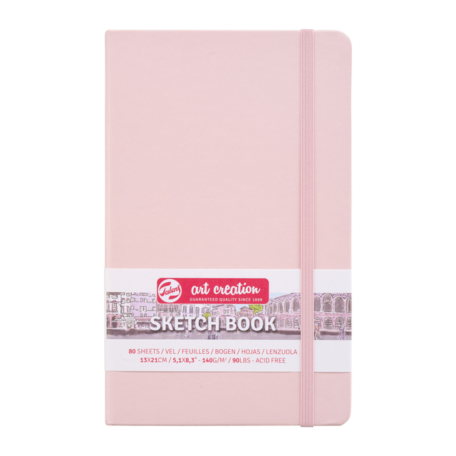 Carnet de croquis Talens Art Creation 130x210mm 140g 80 feuilles rose