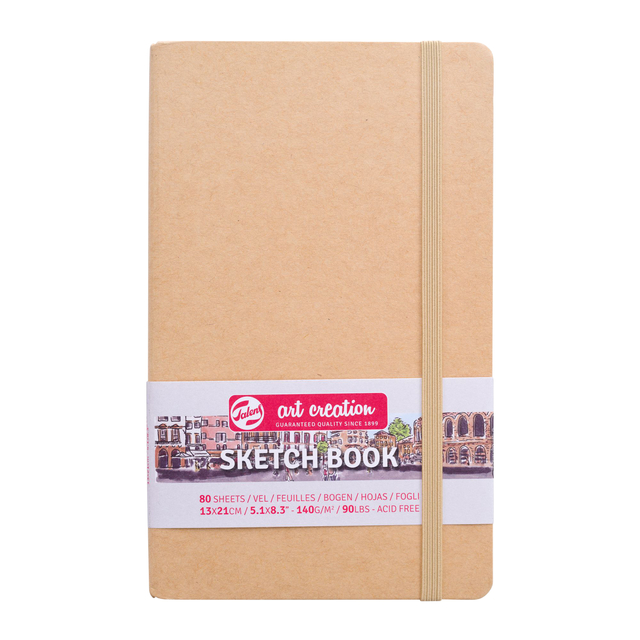 Carnet de croquis Talens Art Creation 130x210mm 140g 80 feuilles kraft