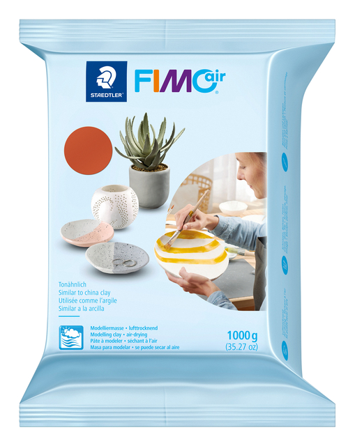 Pâte à modeler Fimo Air 1000g terra cotta