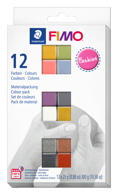 Pâte à modeler Fimo Soft Colour Pack 12 couleurs mode