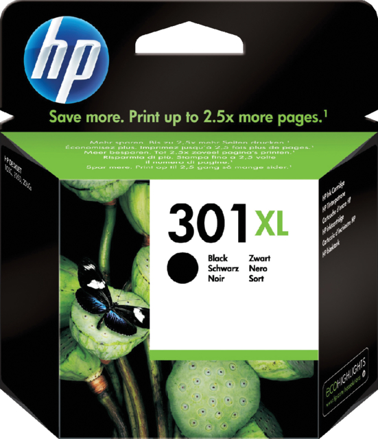 Inktcartridge HP CH563EE 301XL zwart