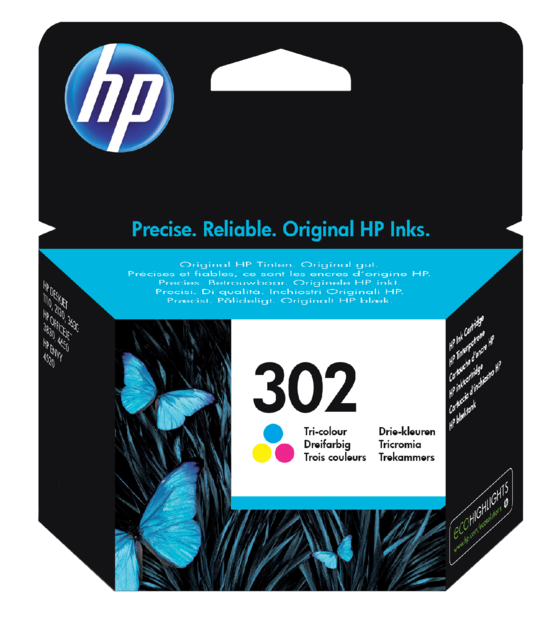 Cartouche d'encre HP F6U65AE 302 couleur