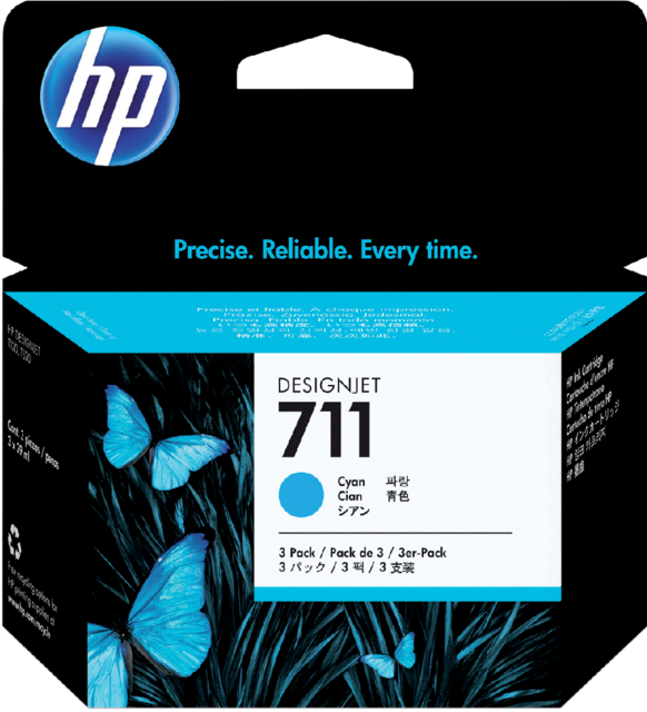 Cartouche d’encre HP CZ134A 711XL bleu