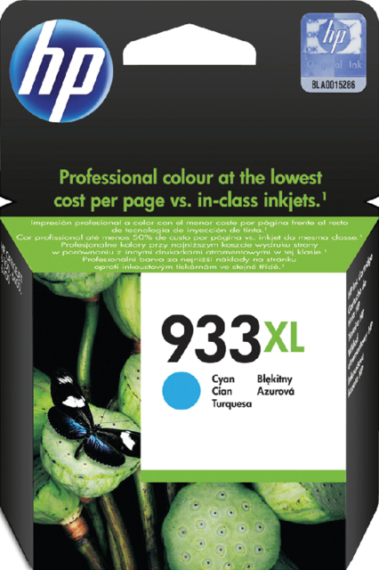 Inktcartridge HP CN054AE 933XL blauw