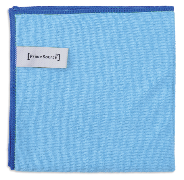 Chiffon microfibre PrimeSource Professional 38x38cm bleu 10 pièces