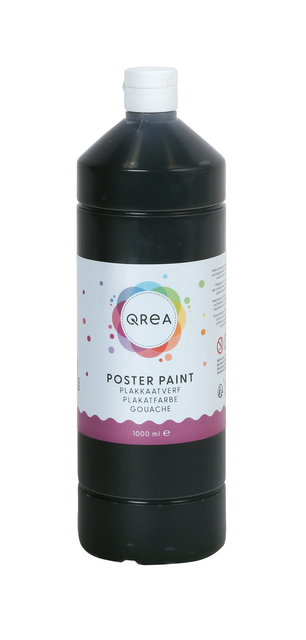 Gouache Qrea noir 1000ml