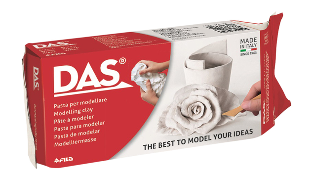 Pâte à modeler DAS auto-durcissante blanc 1kg