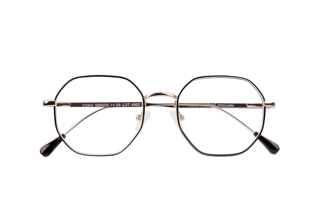 Lunettes de lecture I Need You +2.50 dpt Yoko noir-or