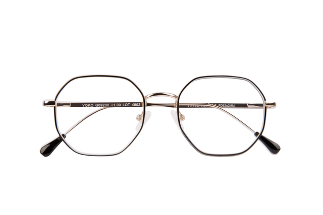 Lunettes de lecture I Need You +1.00 dpt Yoko noir-or