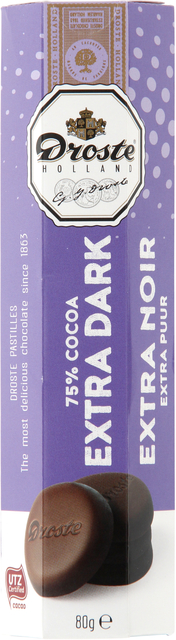 Chocolat Droste pastilles extra noir 80g