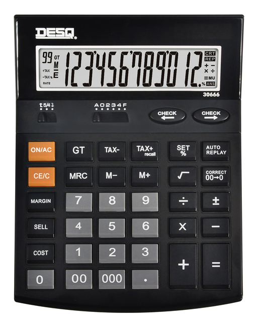 Calculatrice Desq X-Large Check & Correct