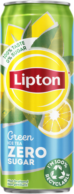 Frisdrank Lipton Ice Tea green zero blik 330ml