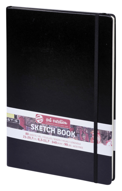 Carnet de croquis Talens Art Creation 21x30cm 140g 80 feuilles noir