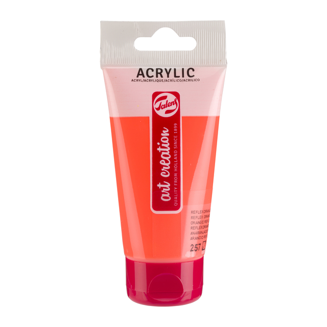 Peinture acrylique Talens Art Creation 257 Orange Reflex tube 75ml