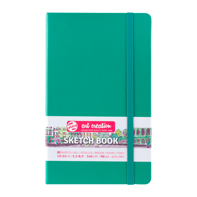 Carnet de croquis Talens Art Creation 130x210mm 140g 80 feuilles vert forêt