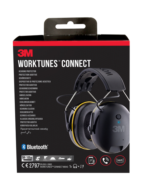 Casque 3M Worktunes Connect technologie Bluetooth 9054EC1 (94-105db)