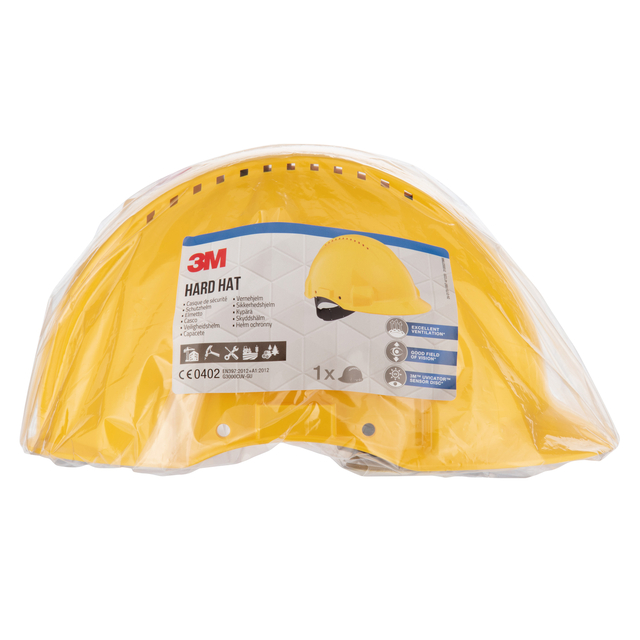 Casque de sécurité 3M 53-62cm avec harnais ajustable jaune