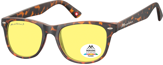 Lunettes de soleil Montana Turtle verre jaune polarisé