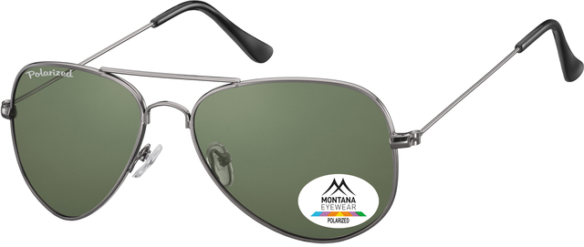 Lunettes de soleil Montana acier verre G15 vert polarisé