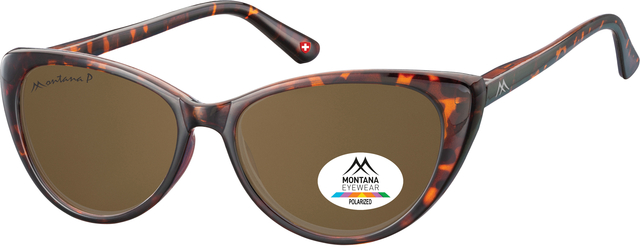 Lunettes de soleil Montana Turtle verre brun polarisé