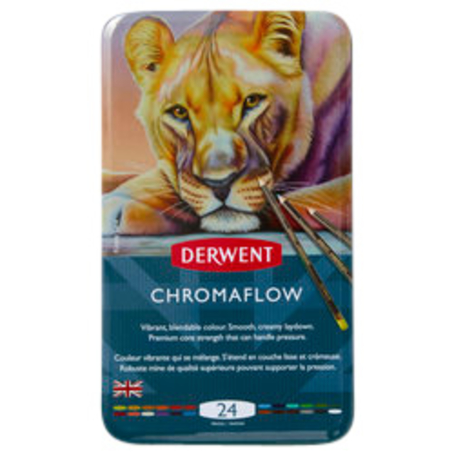 Kleurpotloden Derwent Chromaflow set à 24 kleuren