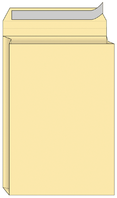 Envelop Quantore monsterzak 229x324x38mm zelfkl. creme 10 stuks