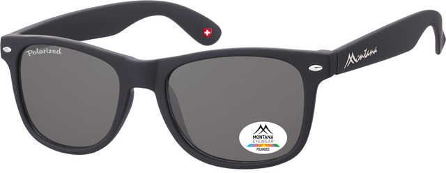 Lunettes de soleil Montana noir verre fumé polarisé