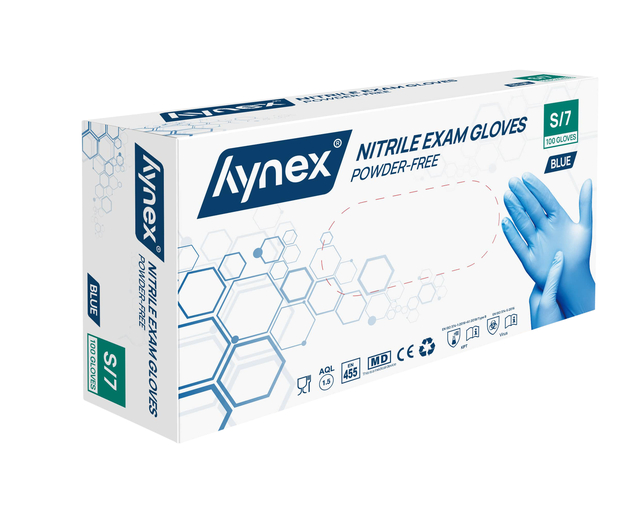 Gant Hynex S Nitrile bleu 100 pièces