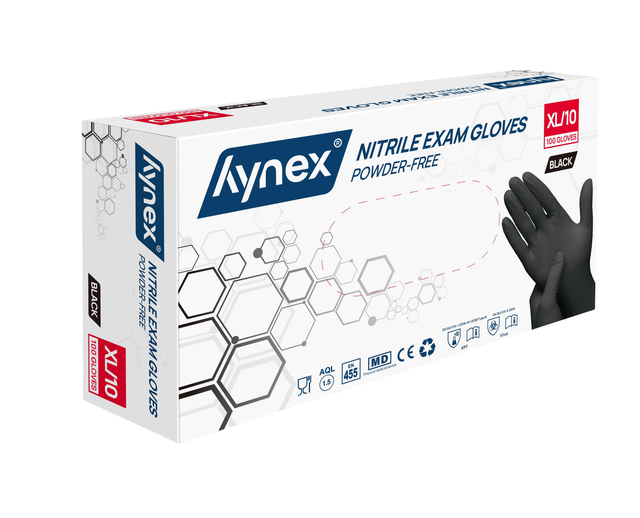 Gant Hynex XL Nitrile noir 100 pièces