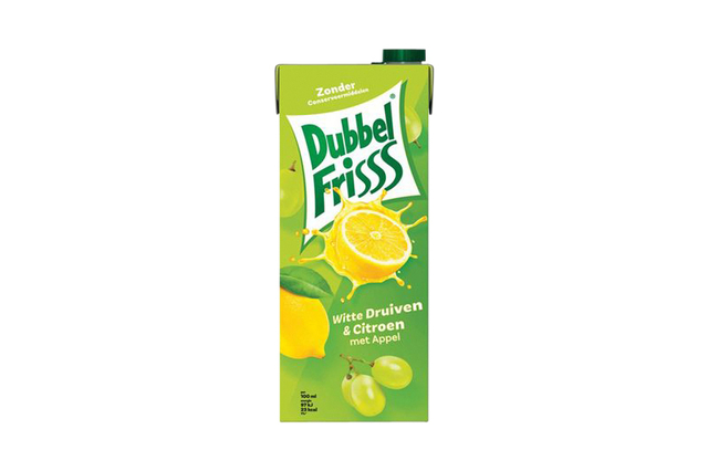 Boisson fruitée DubbelFriss raison blanc citron pak 1500ml