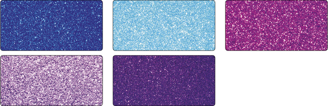 Glitterkarton Folia 50x70cm 300gr 5 vel ice assorti