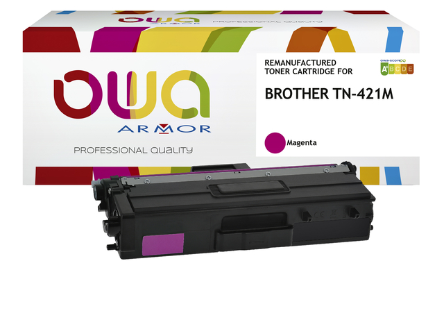 Toner OWA alternatief tbv Brother TN-421M rood