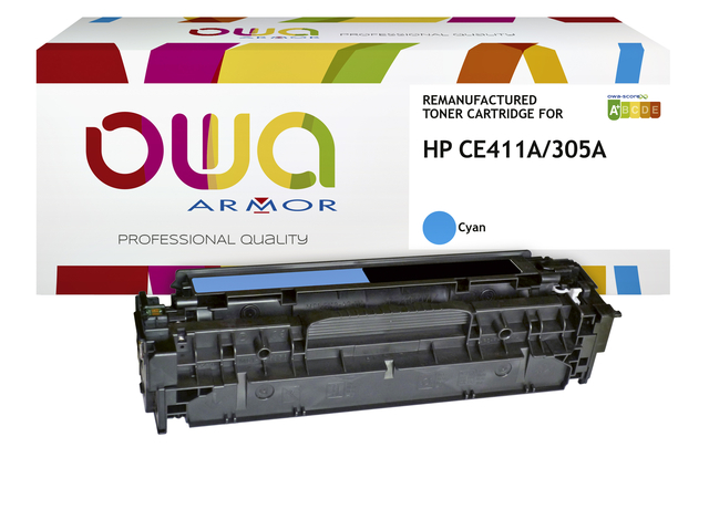 Cartouche toner OWA alternative pour HP CE411A bleu