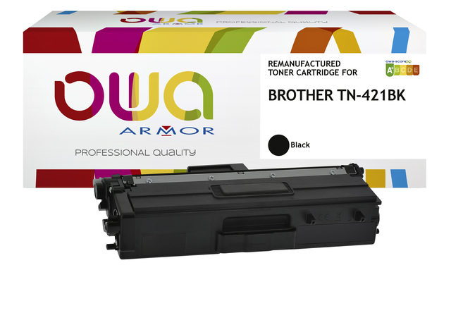 Toner OWA alternatief tbv Brother TN-421BK zwart