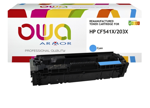 Cartouche toner OWA alternative pour HP CF541X bleu