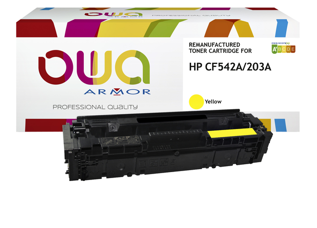 Cartouche toner OWA alternative pour HP CF542A jaune