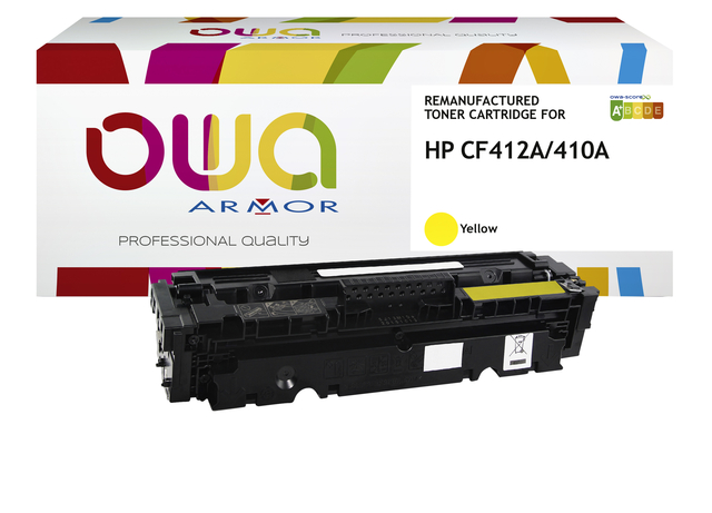 Cartouche toner OWA alternative pour HP CF412A jaune