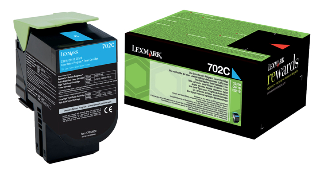 Cartouche toner Lexmark 70C20C0 Prebate bleu