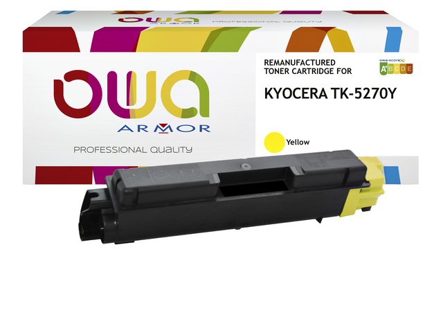 Toner OWA alternatief tbv Kyocera TK-5270Y geel