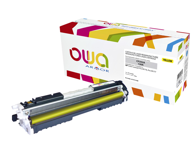 Cartouche toner OWA alternative pour HP CF352A jaune