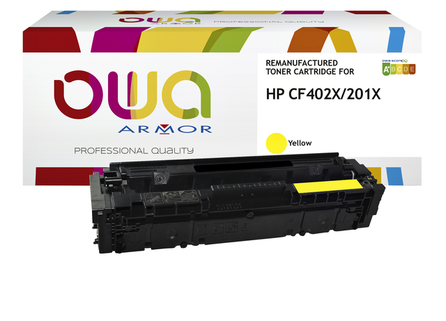 Cartouche toner OWA alternative pour HP CF402X jaune