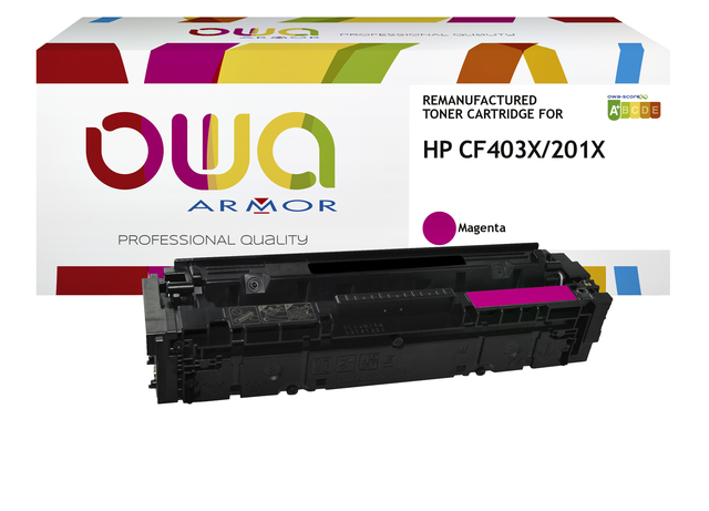 Cartouche toner OWA alternative pour HP CF403X rouge