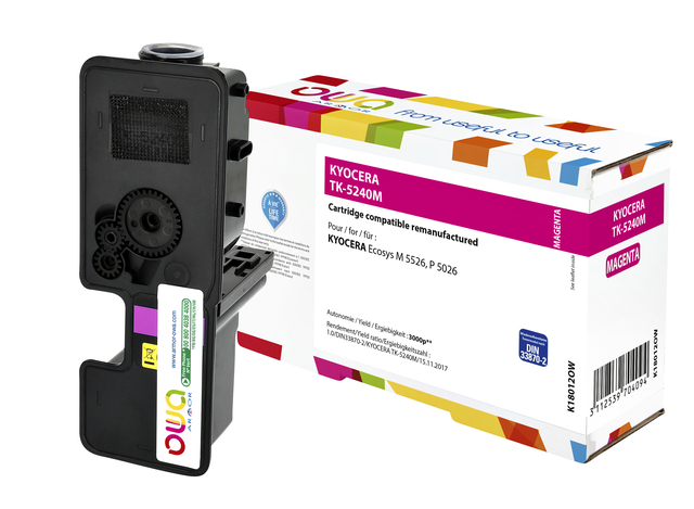 Toner OWA alternatief tbv Kyocera TK-5240M rood